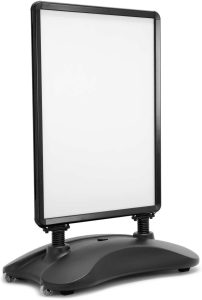 A0 Black Waterbase Forecourt Sign