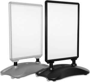 A1 Waterbase Silver Snap Frame Pavement Sign