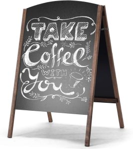 GiantexUK Adjustable A-Frame Chalkboard