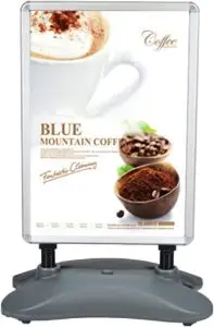 Panana Waterproof A1 Pavement Sign, Grey