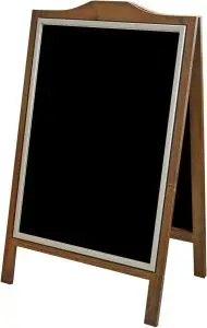 Pavement Sign Blackboard Wooden