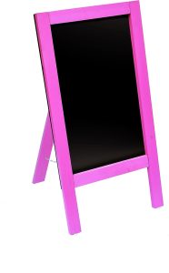 Pink Waterproof 80cm x 40cm Chalkboard A-Frame