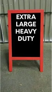Red Chalkboard Sandwich Sign 120x72cm