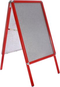 Signware A0 Red Double-Sided Pavement Sign