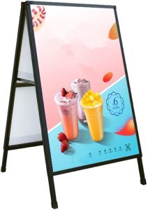 The 60x105cm Double-Sided Stainless Steel A-Board